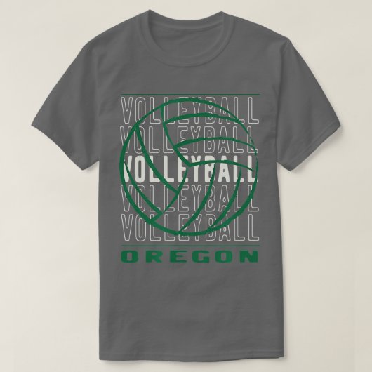 Volleyball Oregon  Tシャツ (デザイン正面)