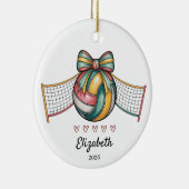 Volleyball Ornament Youth Volleyball Gifts  セラミックオーナメント (右)