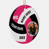 Volleyball Ornaments Team Player Sports For Her セラミックオーナメント (右)