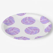 Volleyball Party Paper Plate ペーパープレート (アングル)