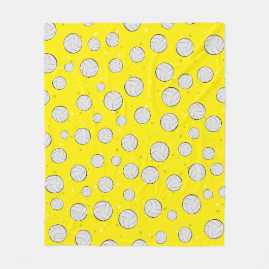 Volleyball Pattern Design フリースブランケット (正面)