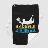 Volleyball Player | Can You Dig It ゴルフタオル (インサイチュ)