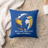 Volleyball Player Just A Girl Who Loves Volleyball クッション (ブランケット)