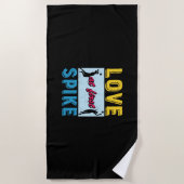 Volleyball Player | Love At First Spike ビーチタオル (正面)