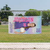 Volleyball Player Portrait Photo Senior Night 横断幕 (インサイチュ)