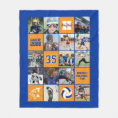 Volleyball Player Senior Night Gift Custom Color フリースブランケット (正面)