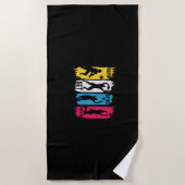 Volleyball Player | Set Spike Repeat ビーチタオル (正面)