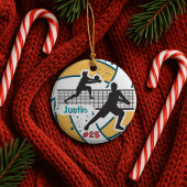 volleyball player sports team boy athlete custom セラミックオーナメント