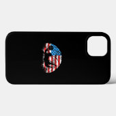 Volleyball player USA flag Case-Mate iPhoneケース (裏面 (横))