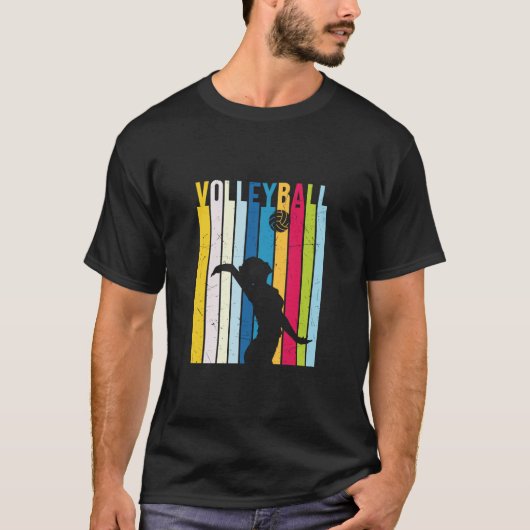 Volleyball Player | Vintage Volleyball Tシャツ (正面)