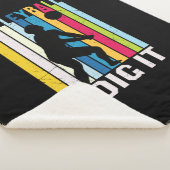 Volleyball Player | Volleyball I Dig It シェルパブランケット (3/4)