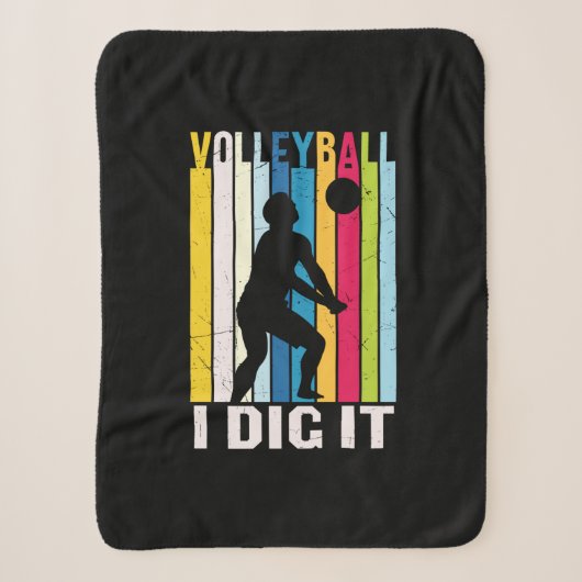 Volleyball Player | Volleyball I Dig It シェルパブランケット (正面)