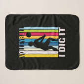 Volleyball Player | Volleyball I Dig It シェルパブランケット (正面(横))
