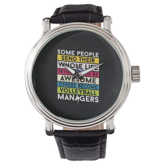 Volleyball Player | Volleyball Managers 腕時計 (正面)