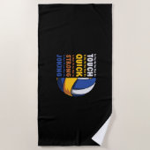 Volleyball Player | You Must Be Strong ビーチタオル (正面)