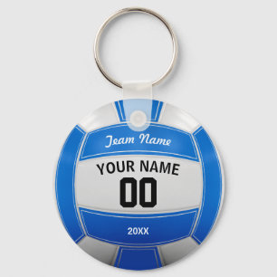Volleyball Player's Name Year Team Blue キーホルダー