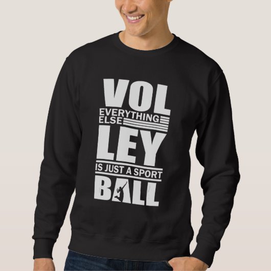 Volleyball Players Volleyball Team Graphic Sports  スウェットシャツ (正面)