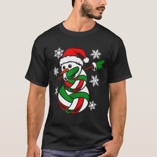 Volleyball Santa Hat Snowman Xmas Funny Volleyball Tシャツ (正面)