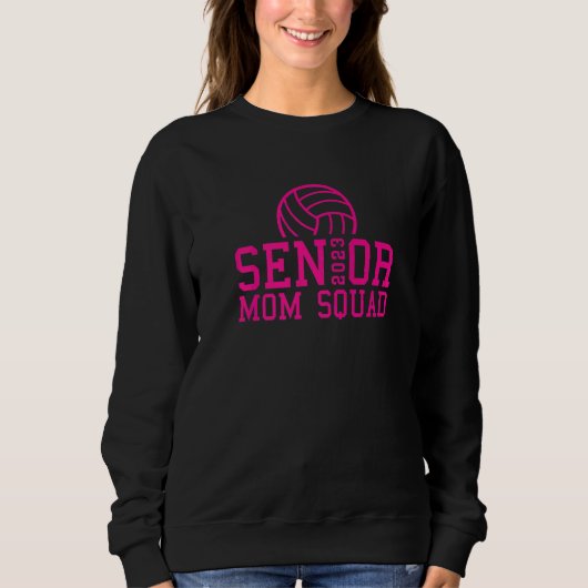 Volleyball Senior Mom Squad 1 スウェットシャツ (正面)