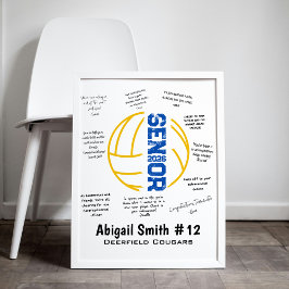 Volleyball Senior Night Poster for Signatures ポスター