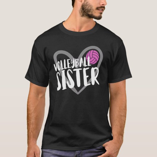 Volleyball Sister Heart Tシャツ (正面)