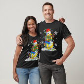 Volleyball Snowman Christmas Tree Lights Xma  Tシャツ (ユニセックス)