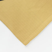 Volleyball Sport in Gold, Black and White フリースブランケット (角)