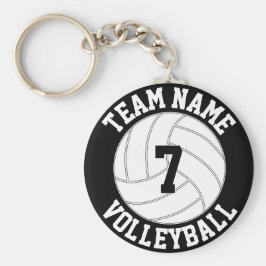 Volleyball Team Name, Color and Player Number キーホルダー