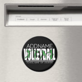 Volleyball Team Player ADD NAME School Top Athlete マグネット (インサイチュ (食洗機))