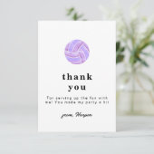 Volleyball Thank You Card サンキューカード (スタンド正面)