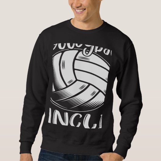 Volleyball Uncle For Family Matching Players Team  スウェットシャツ (正面)