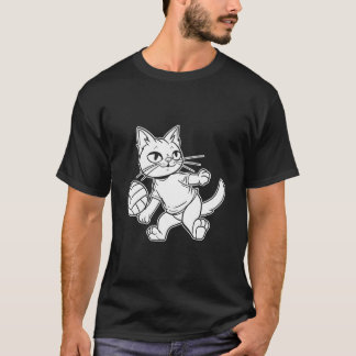 Volleyball Vball Beach Volleyball Cat Tシャツ