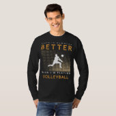 Volleyball Vitality: Spiking Joy into Lifes Game! Tシャツ (正面フル)