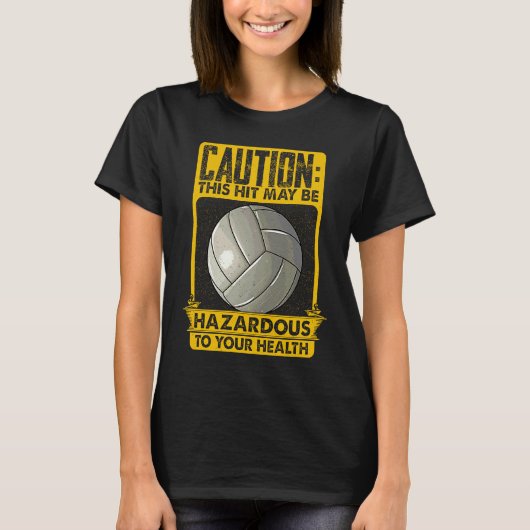 Volleyball  With Sayings Womens Sports Tシャツ (正面)