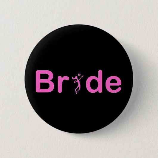 VolleyBrideの文字 缶バッジ (正面)