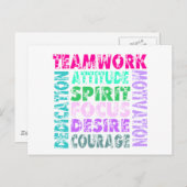 VolleyChickのチームワーク ポストカード (正面/裏面)