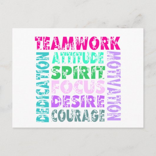 VolleyChickのチームワーク ポストカード (正面)