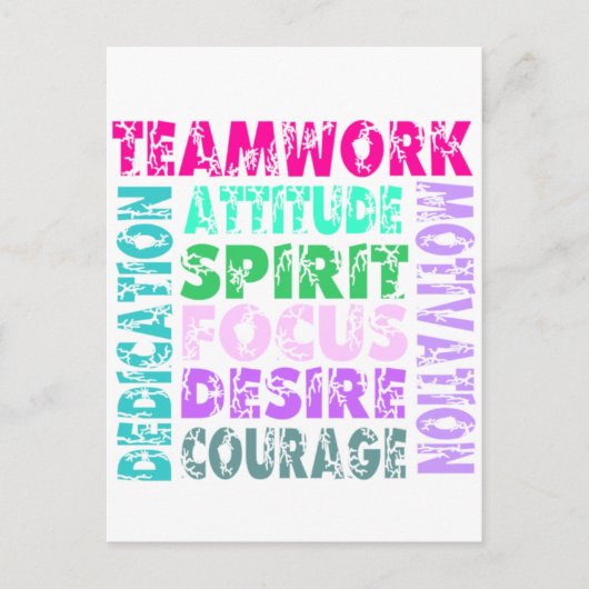 VolleyChickのチームワーク ポストカード (正面)