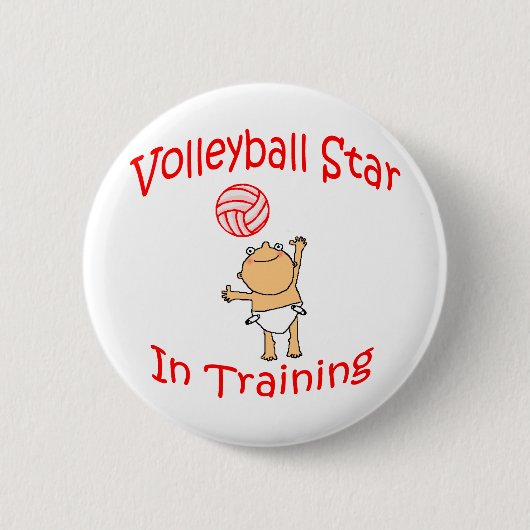 VolleyChickのVolleyBaby 缶バッジ (正面)