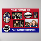 VolleyChickカスタムバレーボール写真フレームポスター2 ポスター (正面)