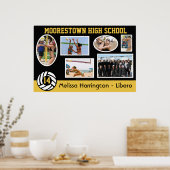 VolleyChickカスタムバレーボール写真フレームポスター ポスター (キッチン)