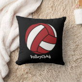 VolleyChick (カスタマイズ可能な) クッション (ブランケット)