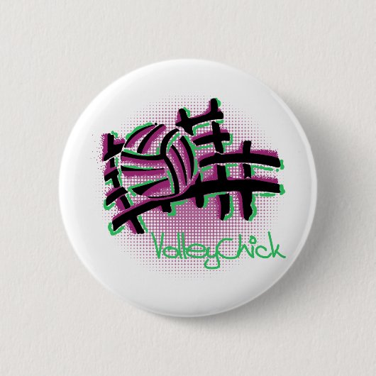 VolleyChick Netzo 缶バッジ (正面)