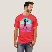 VolleyMomバレーボールマザーヴィンテージ Tシャツ (正面フル)