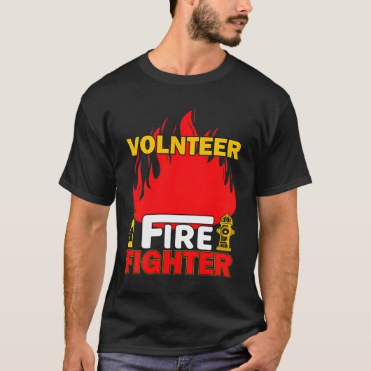 Volnteer Firefighter Fireman Gift Proud Firefighte Tシャツ (正面)
