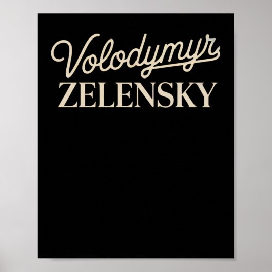 Volodymyr Zelensky  ポスター (正面)