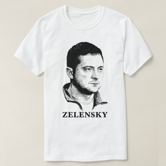 Volodymyr Zelensky Art Ukraina Tシャツ (デザイン正面)