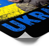 Volodymyr Zelensky I Stand With Ukraine Ukrainian  ポスター (角)