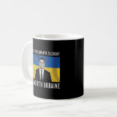 Volodymyr Zelensky Not All Heroes衣服ケープスッポ コーヒーマグカップ (正面左)