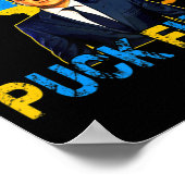 Volodymyr Zelensky Puck FutinミームI Stand With Uk ポスター (角)